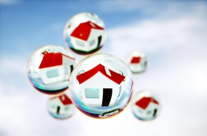 Houses in bubbles